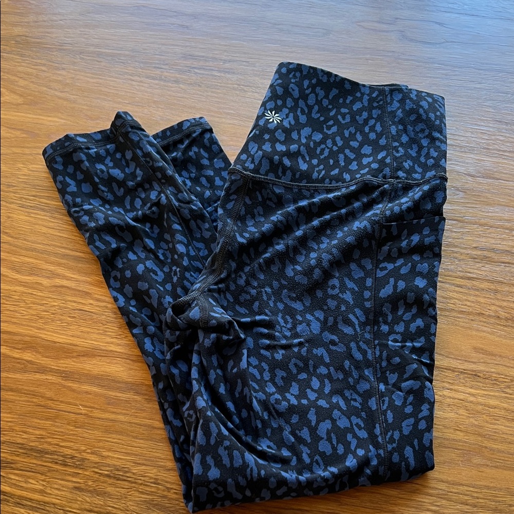 Athleta Salutation Stash Leopard Print Leggings